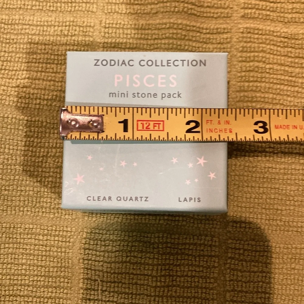 NWOT pisces mini stone pack, clear quartz & lapis ￼ - Picture 6 of 6